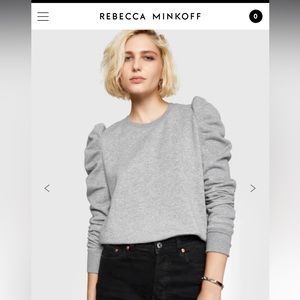 Rebecca Minkoff Janine Grey Sweatshirt